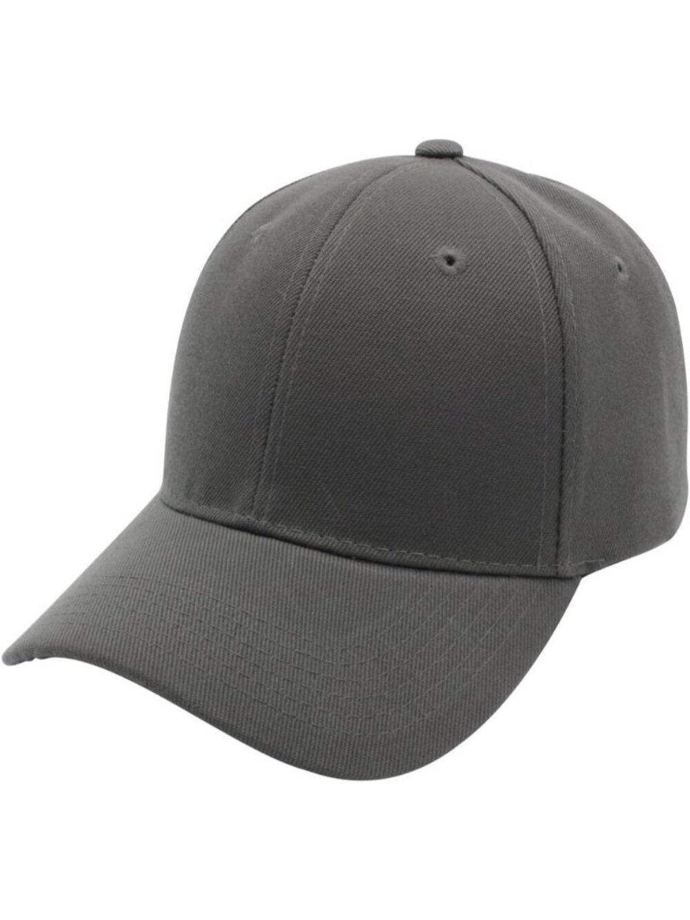 Unisex Dark Grey Baseball Toggle Cap Classic Imported Adjustable Plain Hat